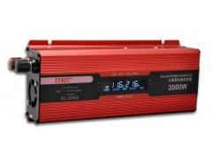 Инвертор (преобразователь) 12В-220В 2000Вт LCD дисплей